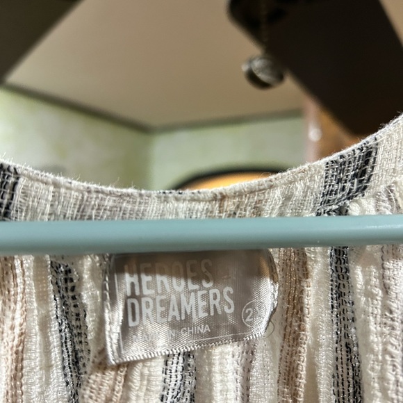 Heroes dreamer plus size Striped V-Neck Top - Picture 5 of 5